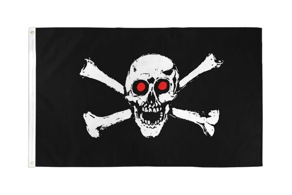 FP-015 Red Eyes Flag 3x5ft Poly