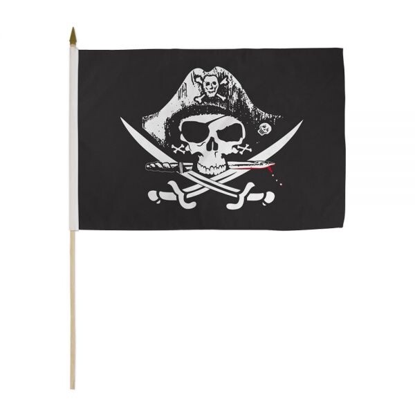 STI-DEADMANCHEST Deadman Chest Tricorner 12x18in Stick Flag