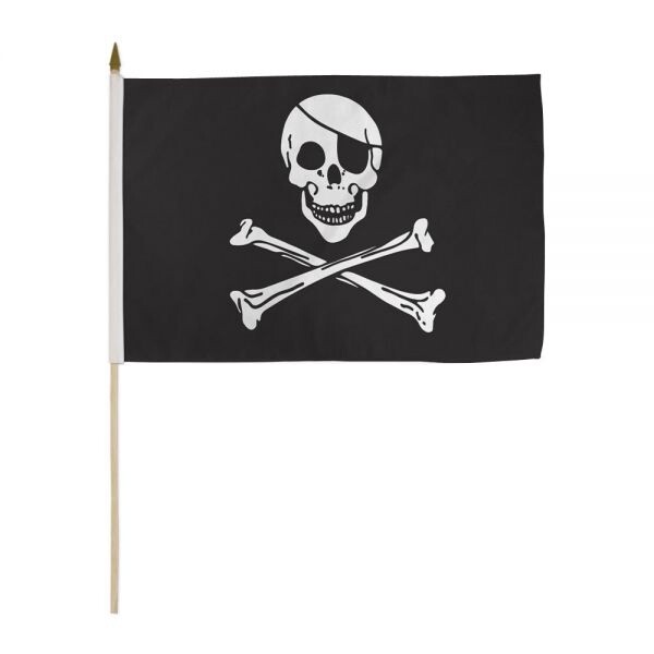 STI-PIRATEREGULAR Pirate (Regular) 12x18in Stick Flag