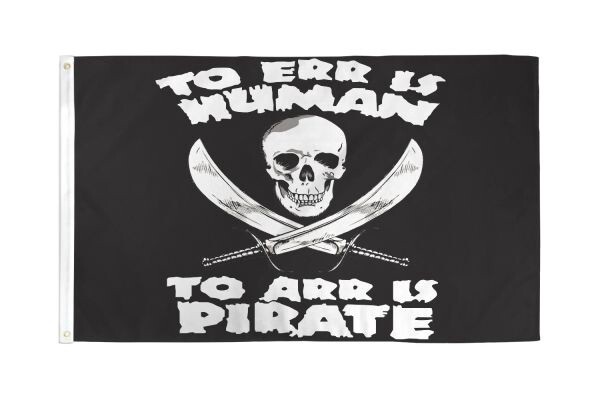 FP-062 To Arr Is Pirate Flag 3x5ft Poly