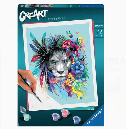 20130 CreArt PBN Boho Lion D