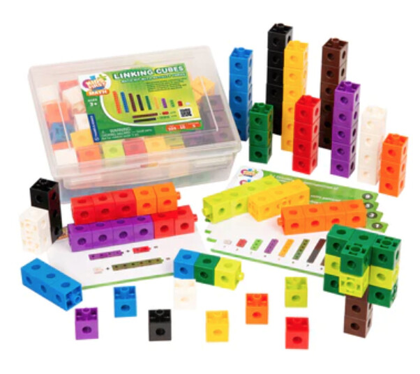 568001 LINKING CUBES MATH KIT WITH ACTIVITY CARDS