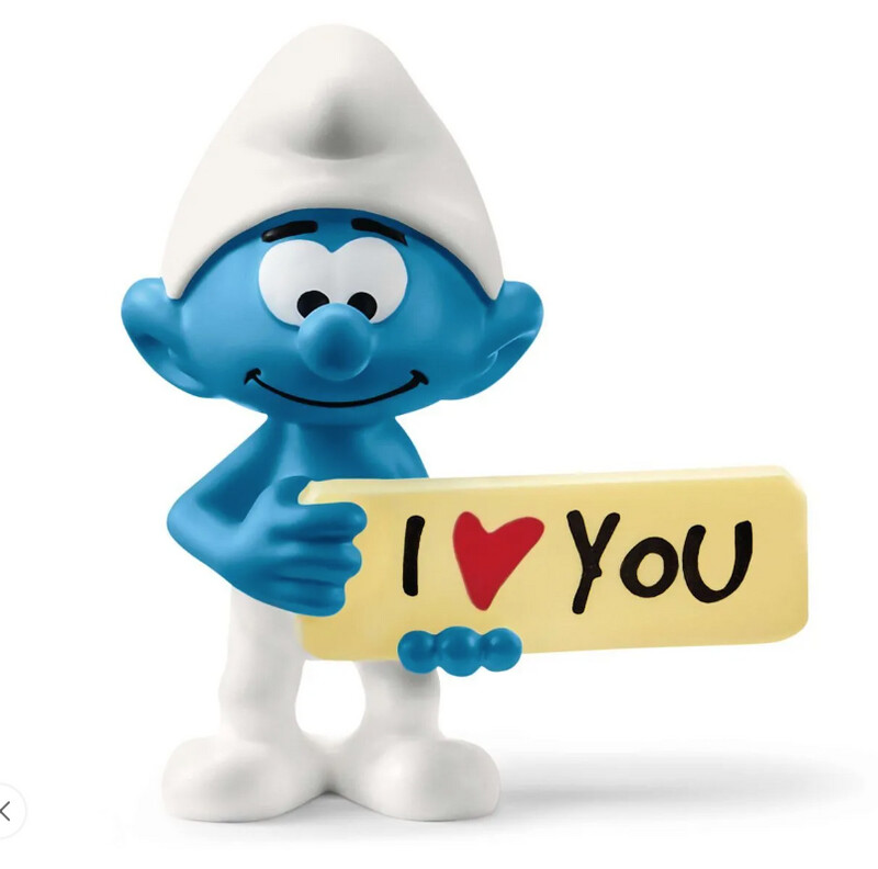 20823 Smurf with sign