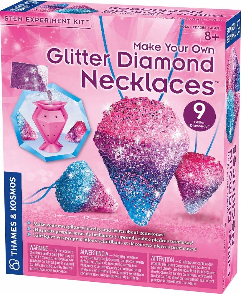TK551107 Make Your Own Glitter Diamond Necklaces - 3L (EN/FR/ES)