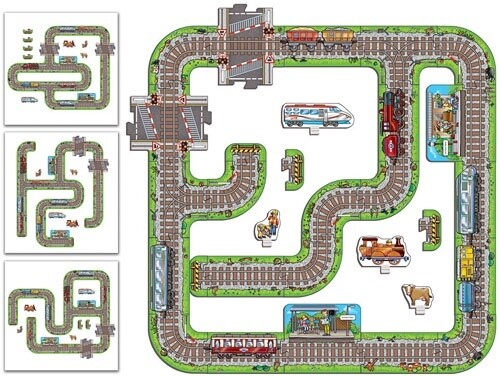 301758 GIANT RAILWAY JIGSAW PUZZLE (MULT)