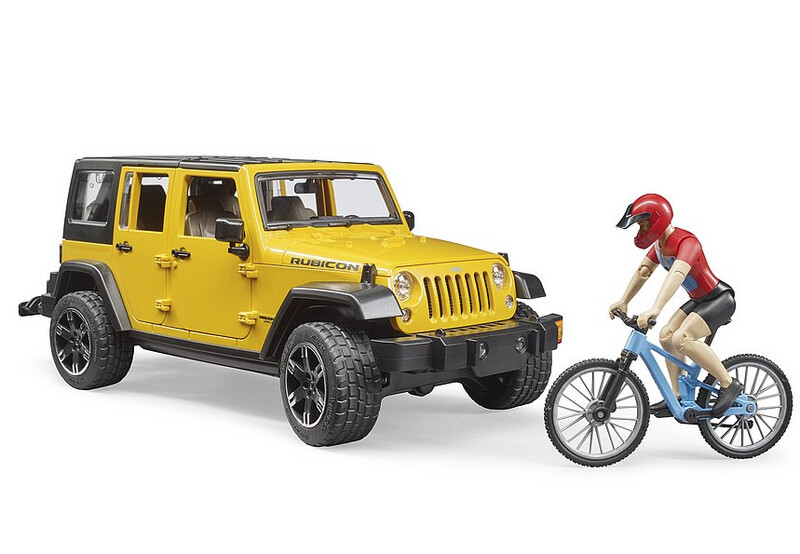 02543 NEW Jeep Rubicon w mountain bike and figure