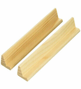 CH2405 DOMINOES - SET of 2 WOODEN TILE HOLDERS ( 8&quot; Length x 1.25&quot; High ) (EA)