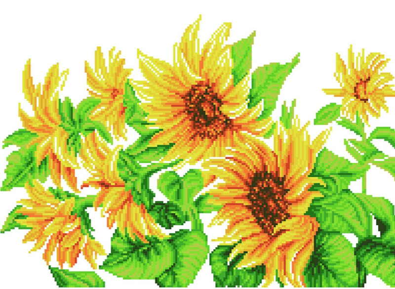 DD10023 Hazy Daze Sunflowers