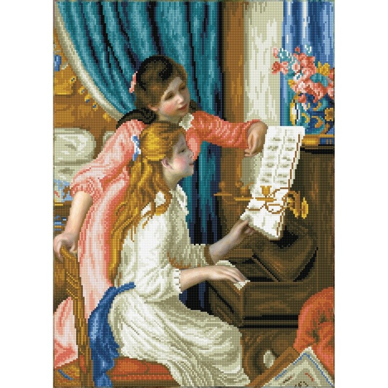 DD12034 Girl&#39;s at the Piano (Renoir)