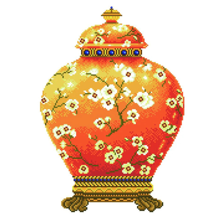 DD12 022 Red Vase