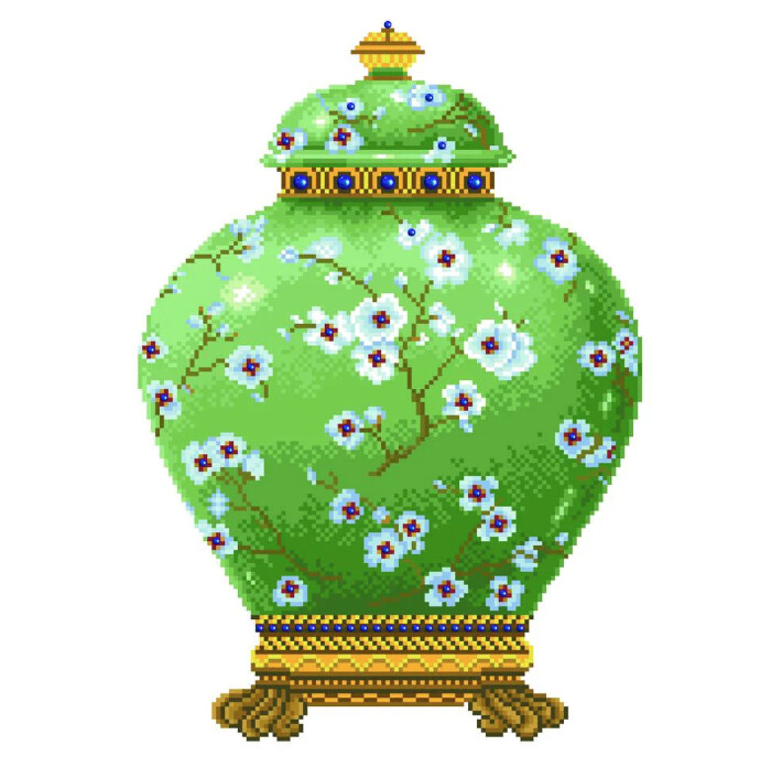 DD12 021 Green Vase
