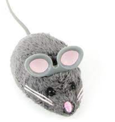 030310 MOUSE CAT TOY - GREY (BIL)