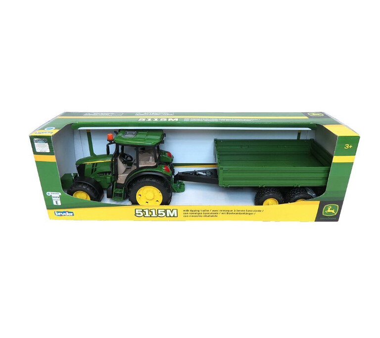 09816 John Deere 5115M with trailer