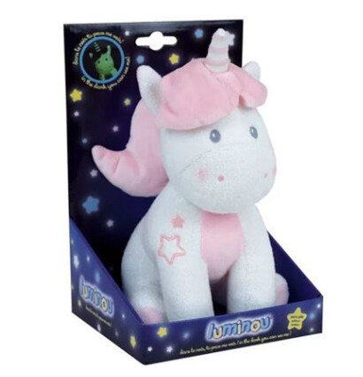 040737 LUMINOU UNICORN PLUSH / 25 CM