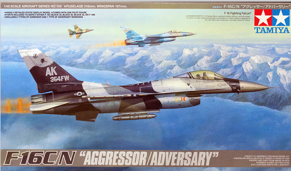 799-61106 1/48 F-16C/N AGRESSOR ADVERSARY