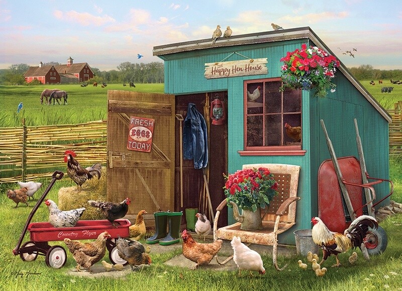 58898 Happy Hens (tray)