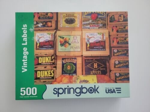 3301512 500PC PUZZLE-VINTAGE LABELS