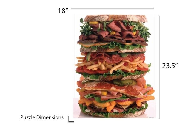 3301426 PD 500PC PUZZLE-SNACK STACK