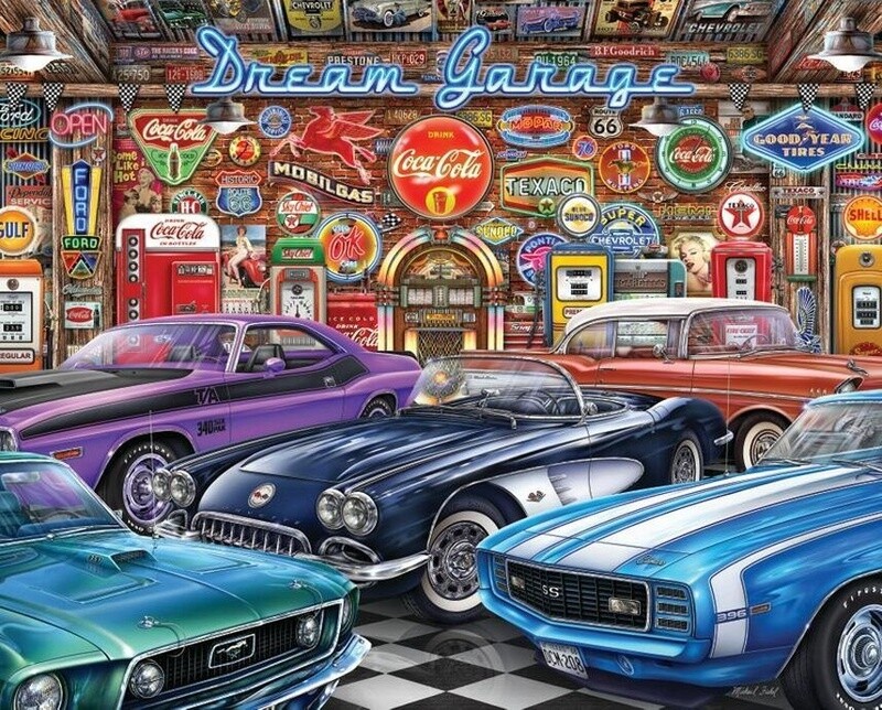 3310879 1000PC PUZZLE-DREAM GARAGE
