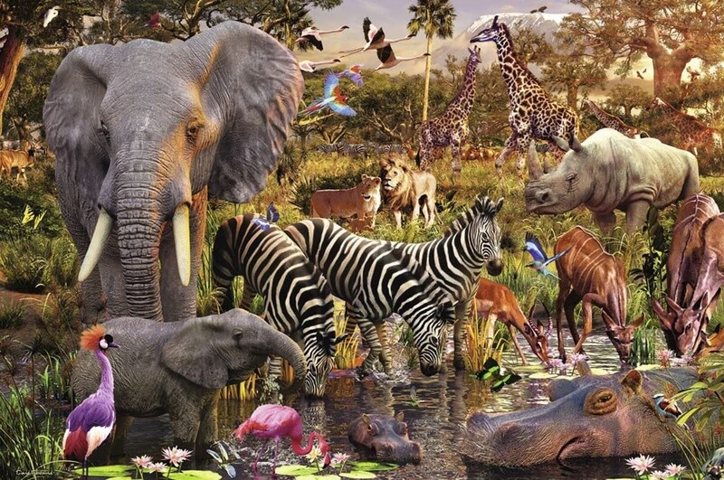 17037 African Animal World 3000pc
