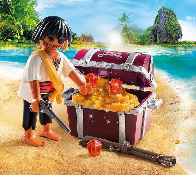 9358 Pirate with Treasure Chest