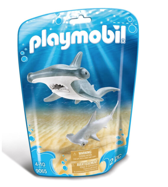 9065 Hammerhead Shark with Baby