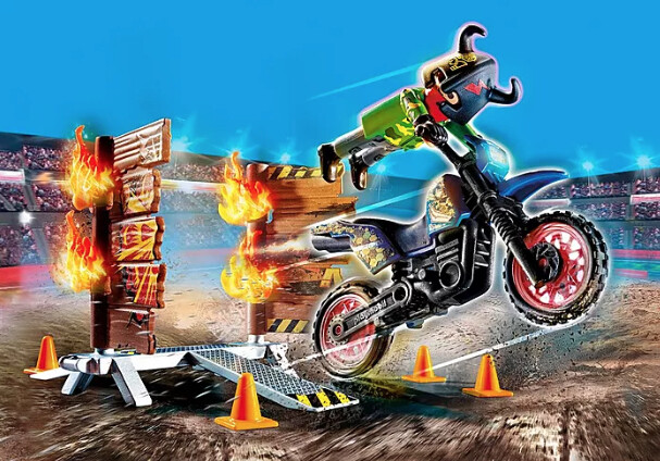 70553 Stunt Show Motocross with Fiery Wal