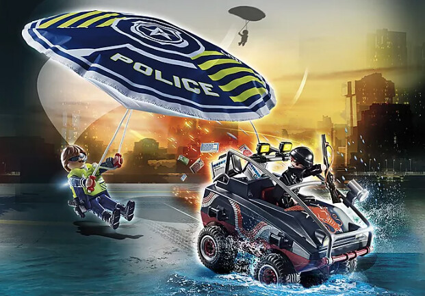 70781 Police Parachute with Amphibious Vehicle