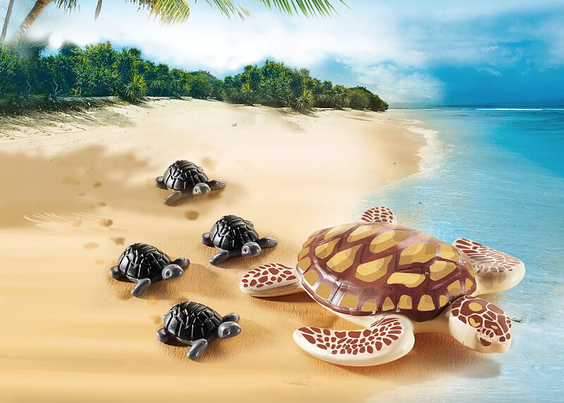 9071 Sea Turtle with Babies