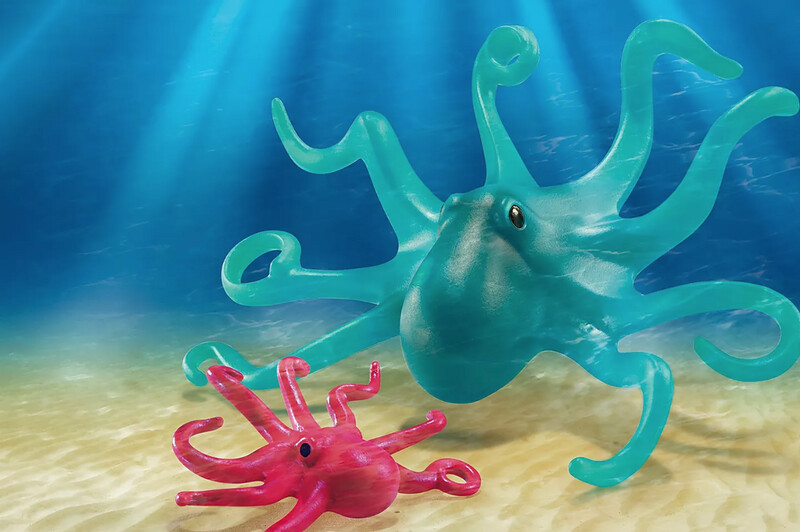 9066 Octopus with Baby