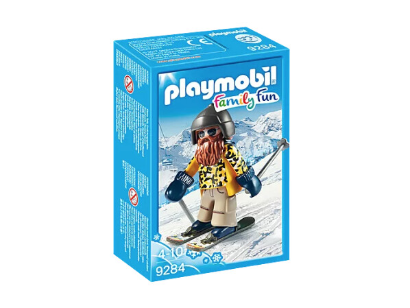 9284 Skier with Poles