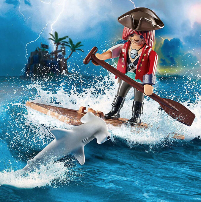 70598 Pirate with Raft