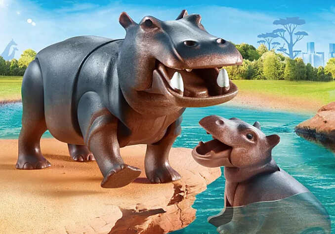 70354 Hippo with Calf