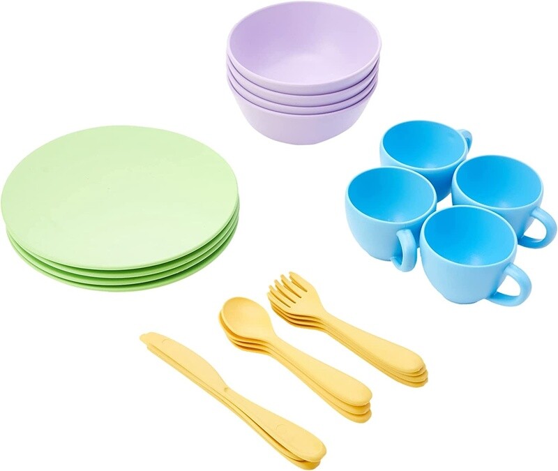 DSH01R Green Toys Dish Set - 24 piece set