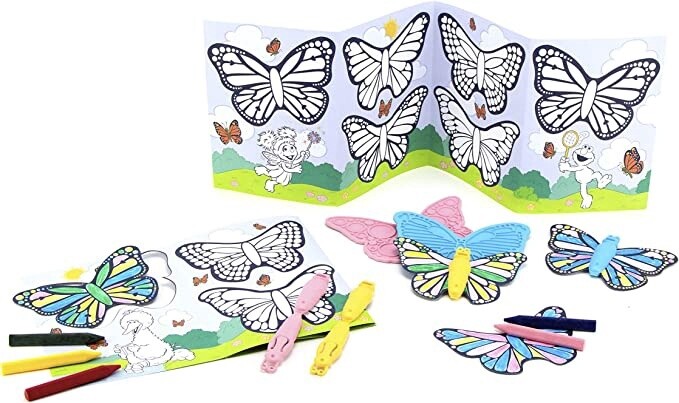 SSCBF-1324 Sesame St. Butterfly Maker Coloring Set