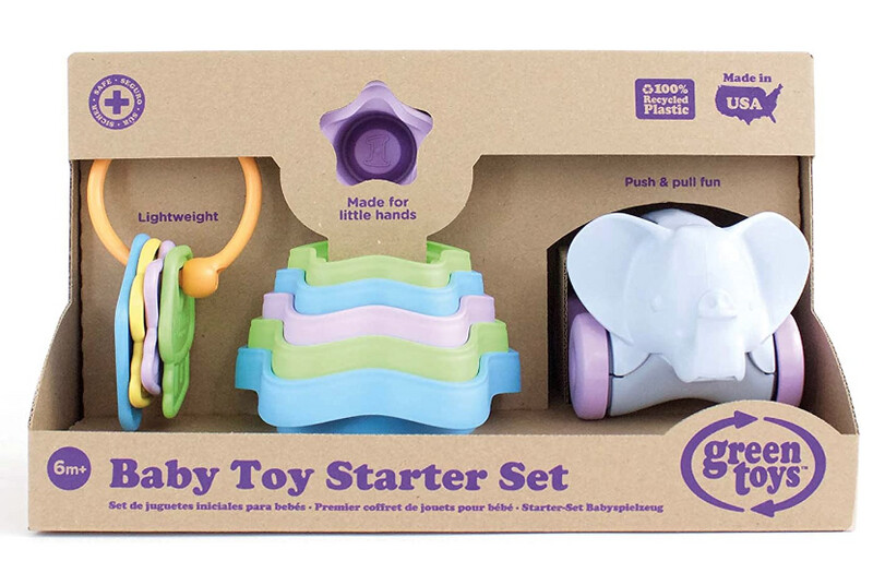 BTS1-1236 Baby Toy Starter Set (First Keys, Stacking Cups, Elephant)
