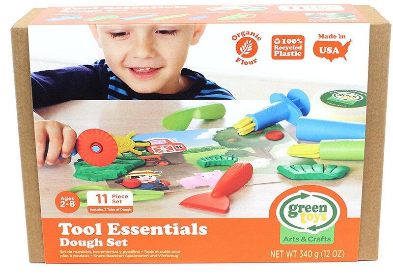 DMT1-1245 Green Toys Tools Essentials Dough Set