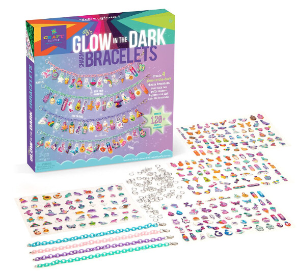 PLY CT2156T CRAFT TASTIC-GLOW IN THE DARK CHARM BRACELETS (6) ENG
