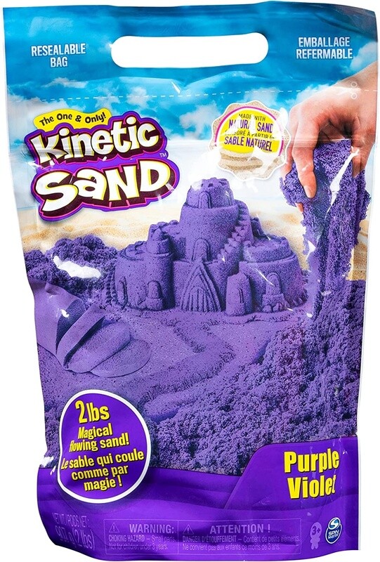 SML6046035 KINETIC SAND - 2LB COLOR SAND ASST (3) BL Purple