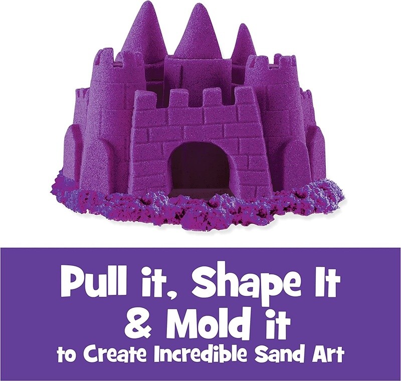 SML6046035 KINETIC SAND - 2LB COLOR SAND ASST (3) BL Purple