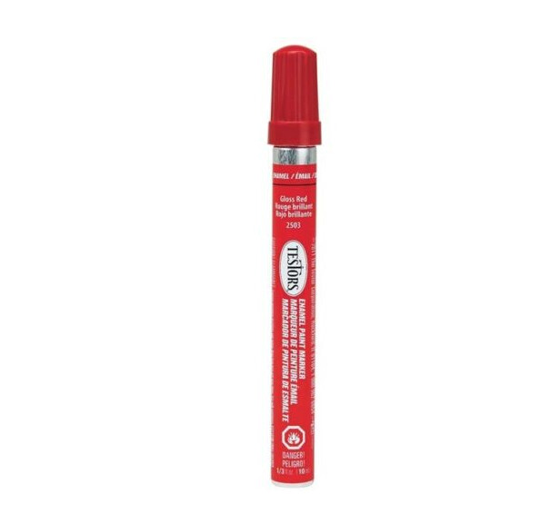 TES02503C Red Paint Marker Carded