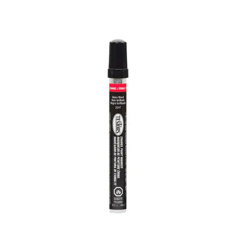 TES02549 Flat Black Paint Marker