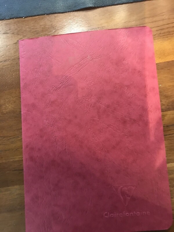 733162 AGE-BAG NOTEBOOK STAP. LINED 96p 53⁄4x81⁄4 RED