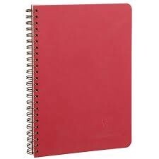 785362 AGE-BAG NOTEBOOK WIREB. LINED100p 53⁄4x81⁄4 RED