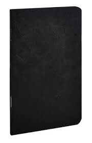 734161 AGE-BAG NOTEBOOK STAP. LINED 96p 31⁄2x51⁄2 BLACK