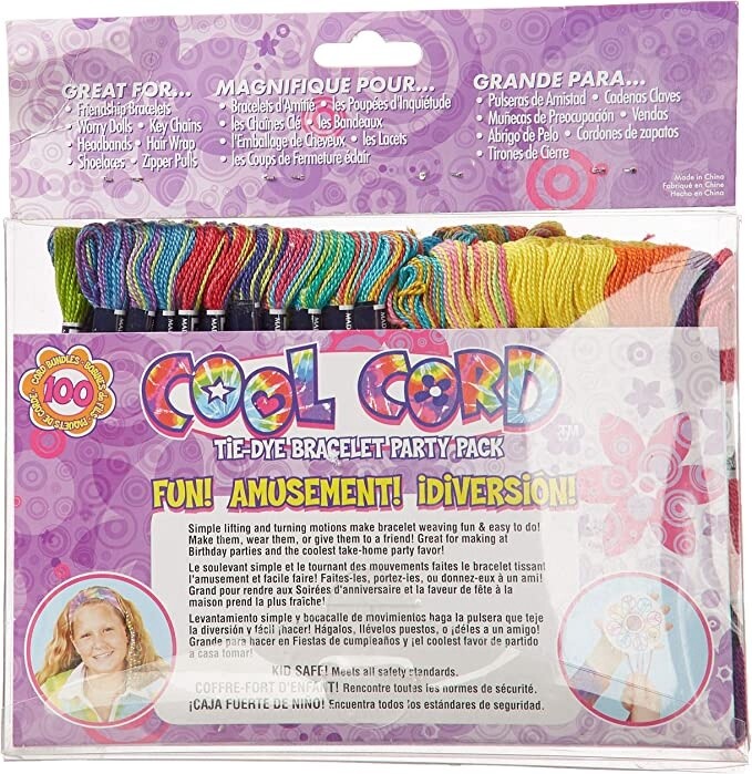 03-CCFP01 Cool Cord Friendship Party Pack Tie Dye