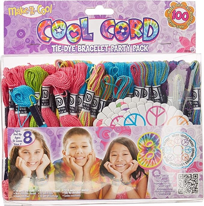 03-CCFP01 Cool Cord Friendship Party Pack Tie Dye