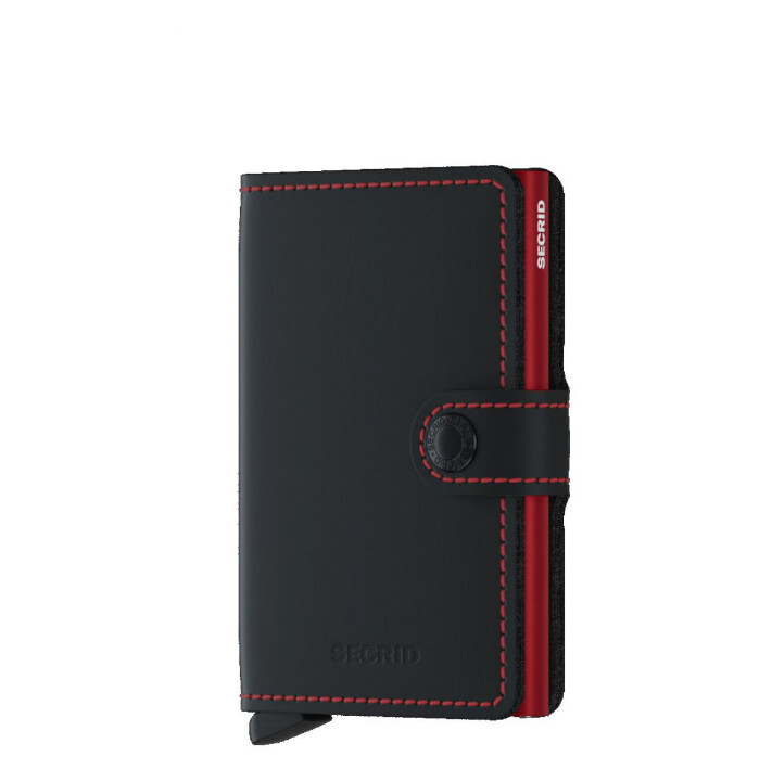 Miniwallet Matte Black-Red