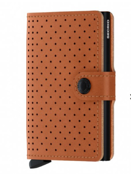 Miniwallet Perforated Cognac