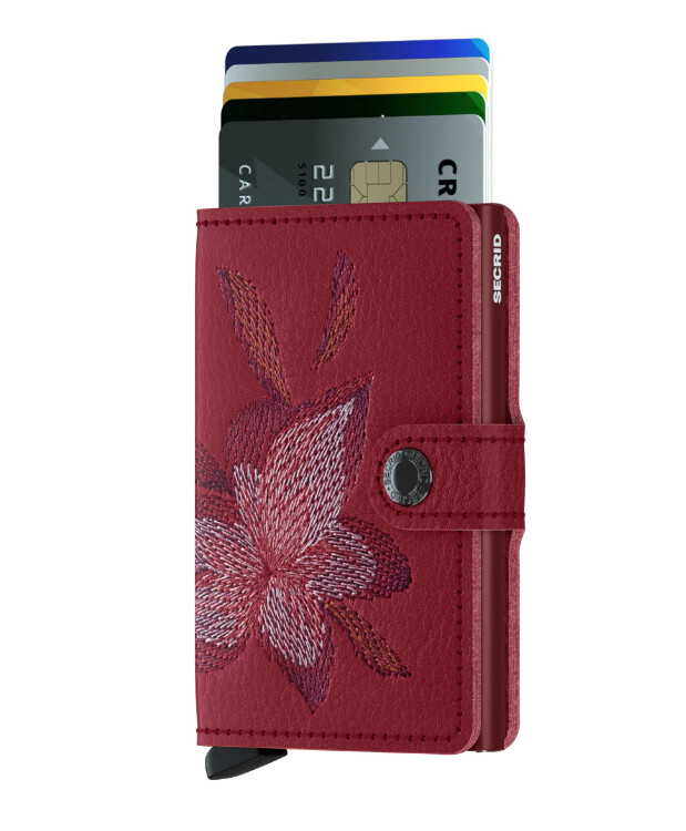 Miniwallet Stitch Magnolia Rosso